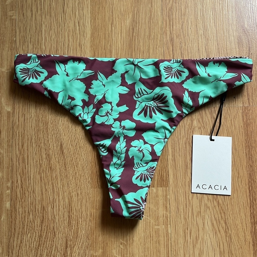 Acacia swimwear Ralphy bottom bikini swim piha check print small